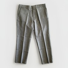 Vtg Levis Action Slacks Pants Mens 36x29 Gray Polyester Dress Trousers Made USA