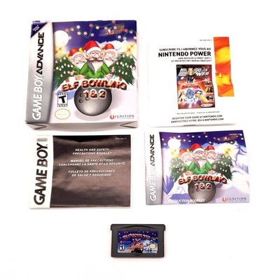 Elf Bowling 1 & 2 (Nintendo Game Boy Advance, 2005) CIB W/ Manual