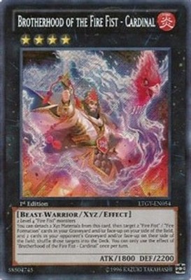 Yugioh - Brotherhood of the Fire Fist - Cardinal (1st Edition) - LTGY-EN054 (P)