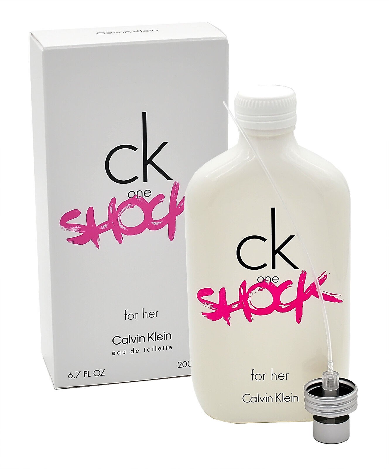 Calvin Klein Damen Rosa Ck One Shock For Her Eau De Toilette 200Ml Spray Einheitsgröße - Image 2