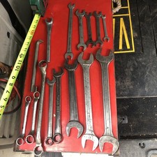 15 Pcs Vintage Blue Point Supreme Wrench Lot Sae Open End Combination S3436b