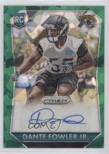 2015 Panini Prizm Rookie Signatures Green Crystal 63/75 Dante Fowler Jr Auto 1v7