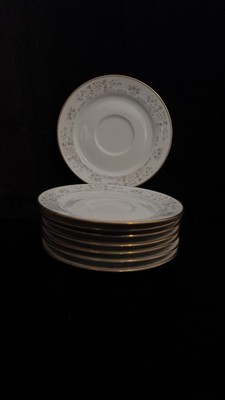 Lenox Bouquet Collection Set of 8 Porcelain Floral Gold Rim