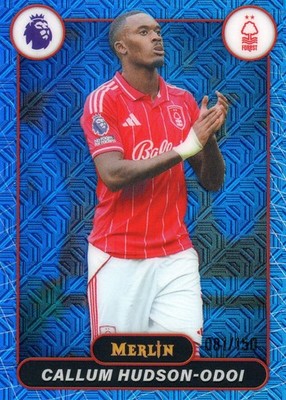 2026 Topps Merlin Premier League Soccer Callum Hudson-Odoi Blue Mojo #152 Nottin
