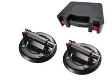 2 Pack 8 Inch Suction Cups for Glass Lifting, Carrying Case Included