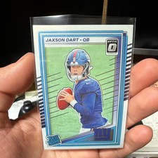 Panini 2025 Donruss Optic Football Jaxson Dart #273 Giants Rated Rookie