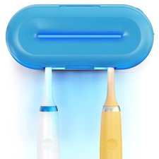 Toothbrush sanitizer,Heating-Drying, UV Toothbrush Holder,2 Independent Clean...
