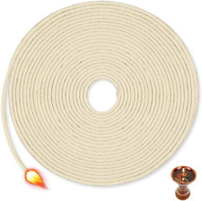 Stoppini per Torce Ad Olio 3 Mm,Stoppino in Cotone,Stoppini per Lampade,Stoppino