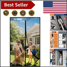 Magnetic Screen Door 38'' x 82'' - Enjoy Fresh Air, Keep Bugs Out 