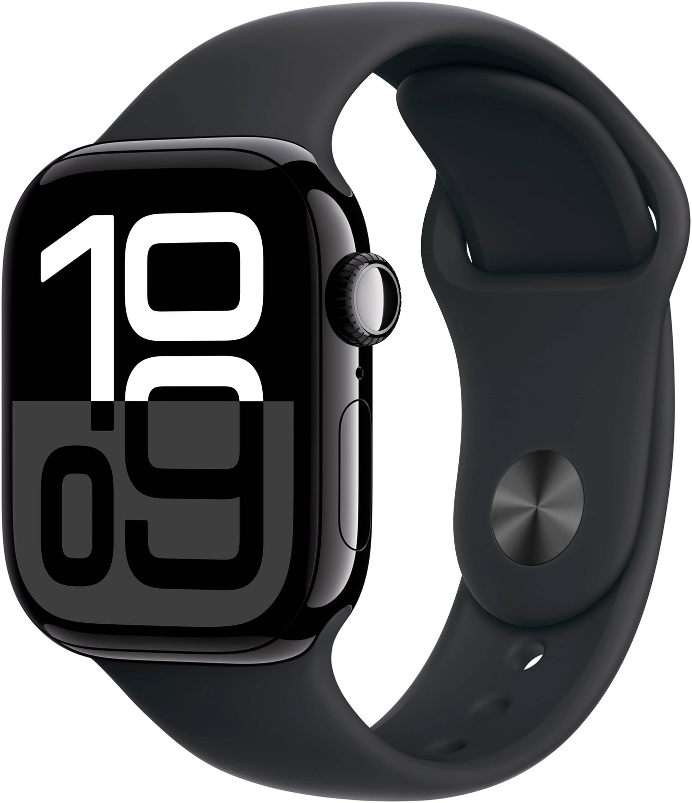 Apple Watch Gen 10 Series 10 42mm Jet Black Aluminum - Black Sport Band