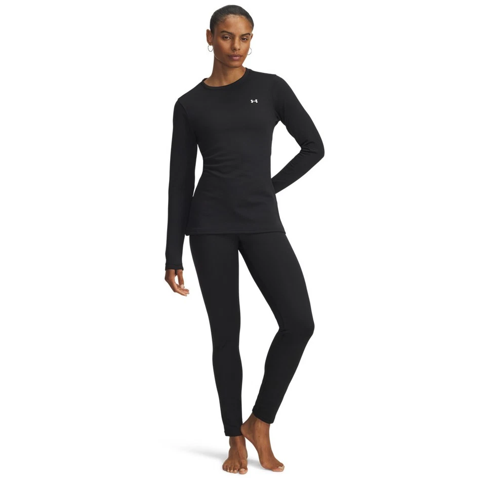Under Armour 6004067 Women's UA ColdGear Base 4.0 Baselayer Leggings, Black - Image 3 of 3