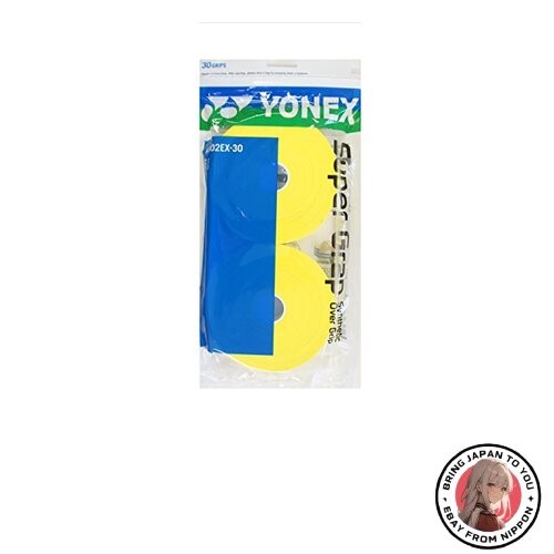 Nuova Yonex Super Grap Confezione da 30 Giallo - Foto 1 di 1