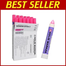 Window & Glass Marker Pens - Fluorescent Pink - 12 Pack