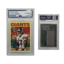 2005 Plaxico Burress Autographed Topps Heritage #25 PSA Authentic Auto