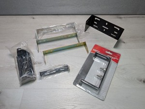 (Lot of 7) Mixed Lot CB Radio Mounting Brackets Various Sizes Cobra Uniden HAM