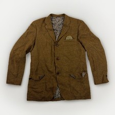 Vintage 1960s Penneys Towncraft Wool Tweed Blazer Sport Coat Paisley
