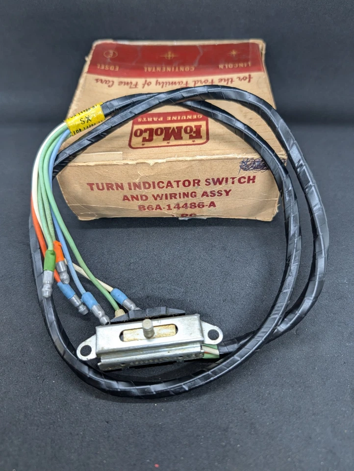 Interruptor de señal de giro Ford Customline Mainline Thunderbird Fairlane 1956 nuevo de lote Foto 2 de 4