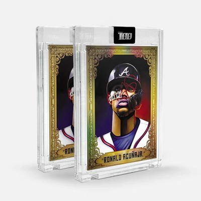 Topps Project100 Card 6 Ronald Acuna Jr. by Malik Roberts Deluxe Edition #/100