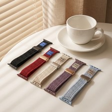 Lightweight Braided Magnetic Watch Band For Apple Watch 12 11 10 SE/Ultra 4 49mm