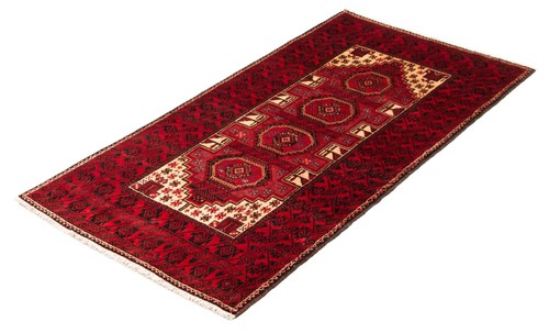 Traditional Vintage Hand-Knotted Area Rug 3'3" x 6'7" Oriental Wool Carpet - Picture 4 of 9