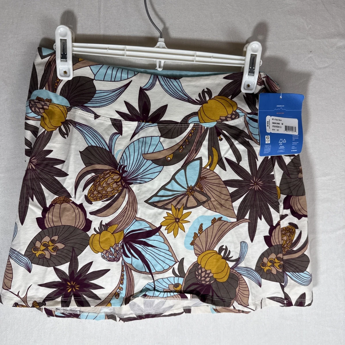 のん Patagonia Tidal Mini Skirt Tropical Floral Organic Cotton Womens