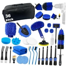Car Detailing Kit,36pcs Car Detailing Brush Set,Car Cleaning Kit with 
