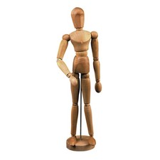 Mannequin articulé en bois modèle homme 30 cm Lefranc Bourgeois