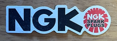 #ad NGK Spark Plugs Sticker. *Matte* Size: 3.5”X 1”inch. Free USA Ship W Tracking $2.99