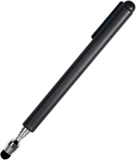 Universal Telescopic Stylus Pen for Touch Screens,Retractable Pointer Black 
