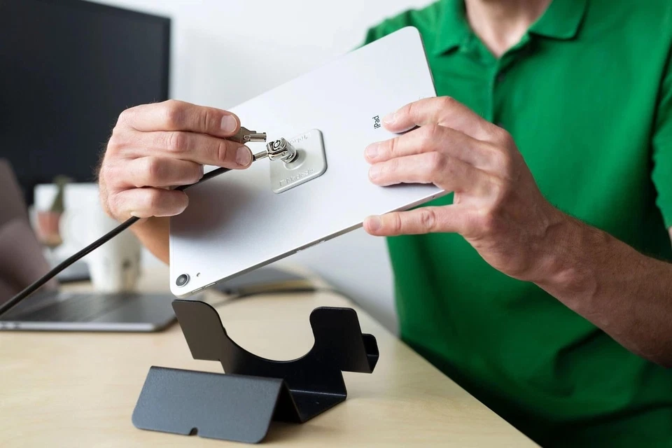 Universal Security Tablet Holder With Security Cable Lock and Plate, Black (C... - Image 3 of 4