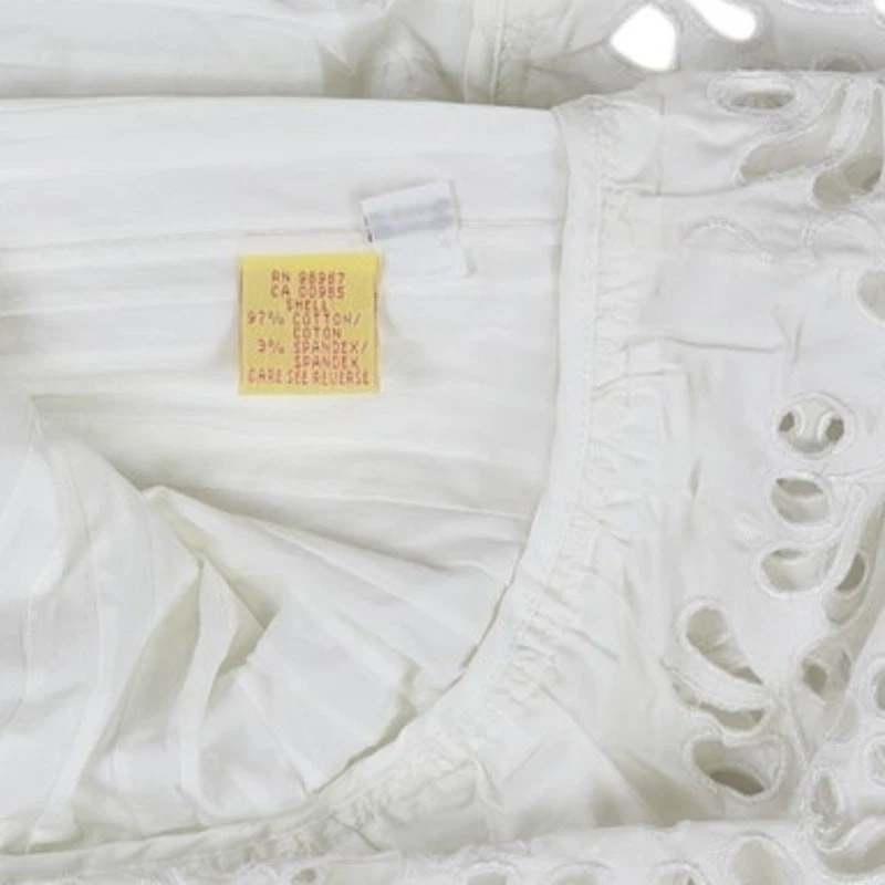 Catherine Malandrino White A-Line Dress UK Size 4 Excellent HW - Image 4 of 4