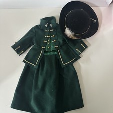 American Girl Doll Felicity's Riding Habit Outfit 3 Piece Jacket Skirt Hat NWOB