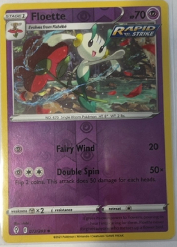 Floette Reverse Holo Sword & Shield Evolving Skies 72/203