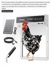 Automatic Solar Chicken Coop Door Aluminum Remote Timer Weather Resistant