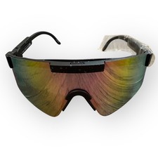 Pit Viper Style Sunglasses Rainbow Mirrored Lens Sport Cycling Outdoor Eyewear