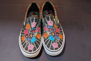 Vans Loteria Don Clemente Dia De Los Muertos Classic Slip On Womens 12 Mens 10.5 Vans Dia De Los Muertos Slip on | eBay main image 4