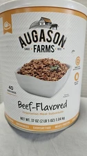 Augason Farms Beef Flavored Vegetarian Meat Substitute #10 Can, 10 Year Shelf
