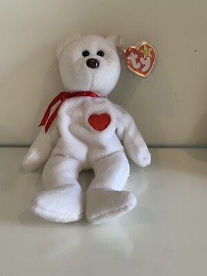 Valentino TY Beanie Baby RARE 1993/Spelling Errors/PVC pellets/ Brown Nose