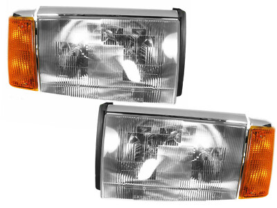 Headlamp with Corner Lamp for 88 - 97 WI WC WIA Series Pair Passenger Driver