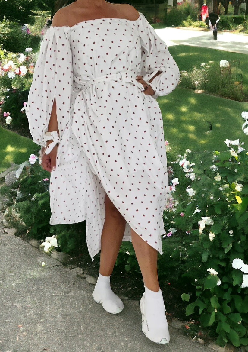 Abito YVES SAINT LAURENT YSL Fragola Tg.36 Fragole ?