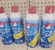 Lot of 4 New Santa Snow Spray Cans Aerosol - 9oz  NOS Artificial Frost Windows