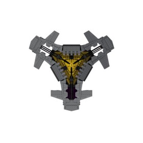 ZITIANYOUBUILD BuilMoc Goa'uld Ha'tak Aircraft Carrier with Base 686 Pieces