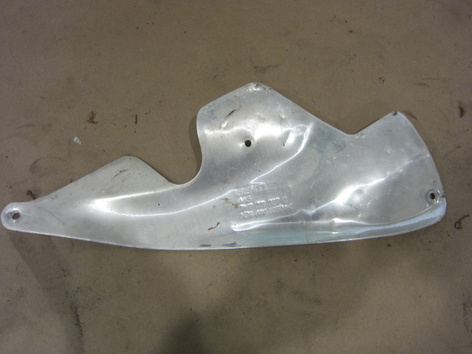 Bentley Continental GT - LH Gearbox Aluminum Heat Shield  - P/N 3W0301327C
