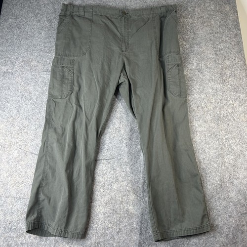 Carhartt Scrub Pants Mens 3XL Ripstop Cargo Pockets Green Straight Leg