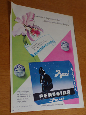 KISSES PERUGINA CHOCOLATES YEAR 1958 YEARS 50 = ADVERTISING = ADVERTISEMENTS