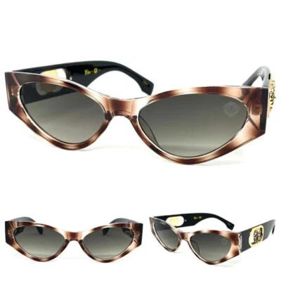 Lunettes De Soleil Vintage Rétro Style Œil De Chat Exagéré Cadre Léopard Funky - Photo 1/4