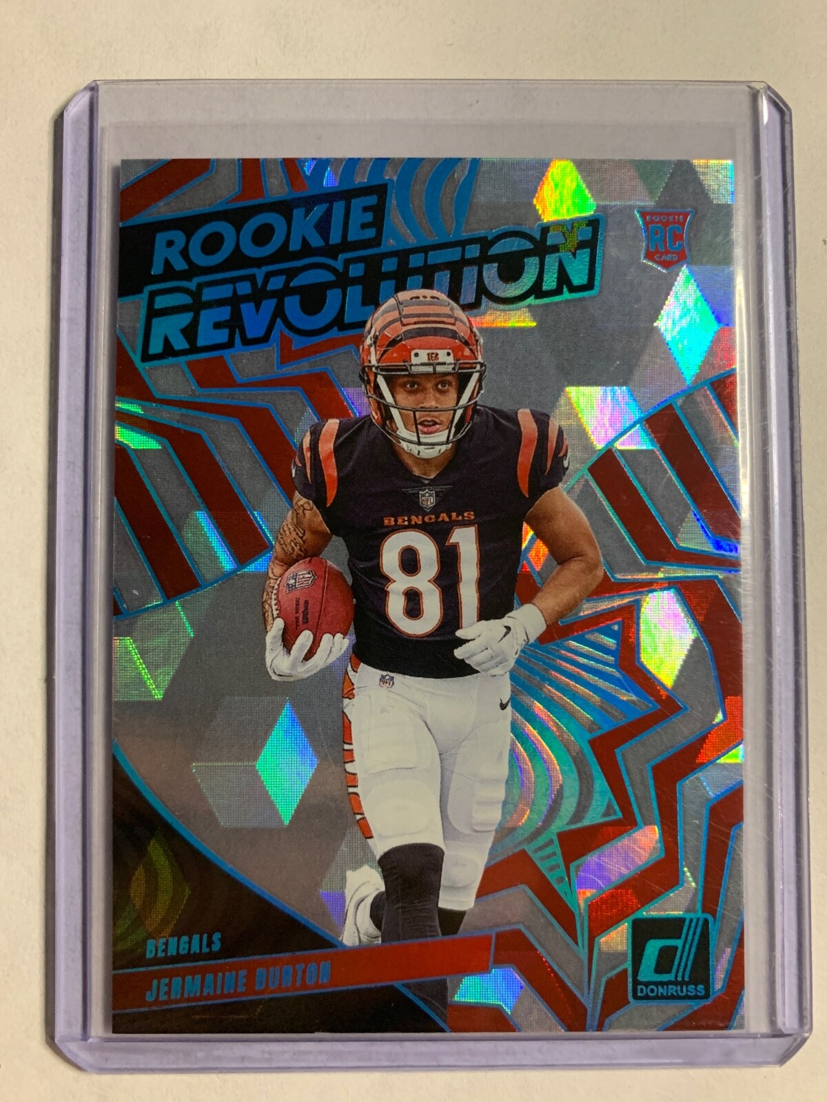 Jermaine Burton RC 2024 Donruss Rookie Revolution Cubic #D /50 Bengals SSP