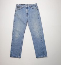 Vtg 90s Levis 505 Orange Tab Mens 34x32 Distressed Regular Straight Leg Jeans