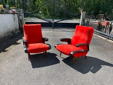 Paire de fauteuils vintage italiens des années 1950/60 – style Gio Ponti