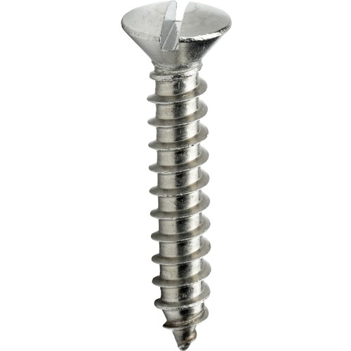 #8 x 1" Oval Head Sheet Metal Screws Stainless Steel Slotted Drive Qty 1000 - Picture 5 of 6
